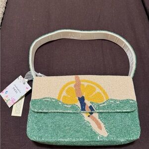 NWT Beaded shoulder bag